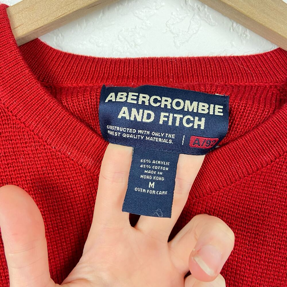 Vintage A&F Abercrombie And Fitch Red And Navy St… - image 3